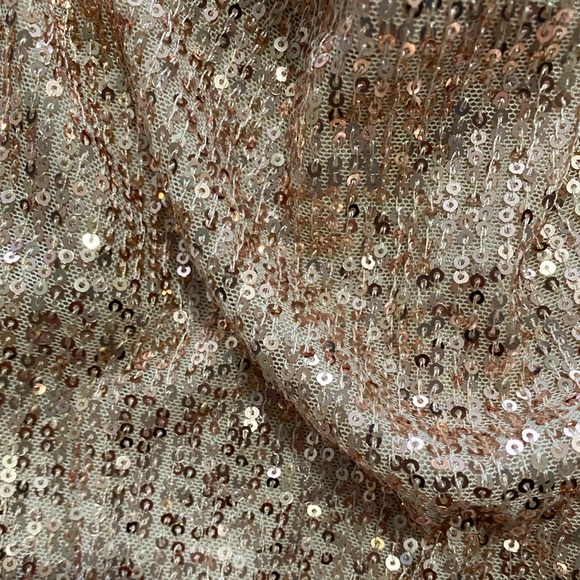 She + Sky rose gold sequin cowl neck cami - Picture 4 of 5
